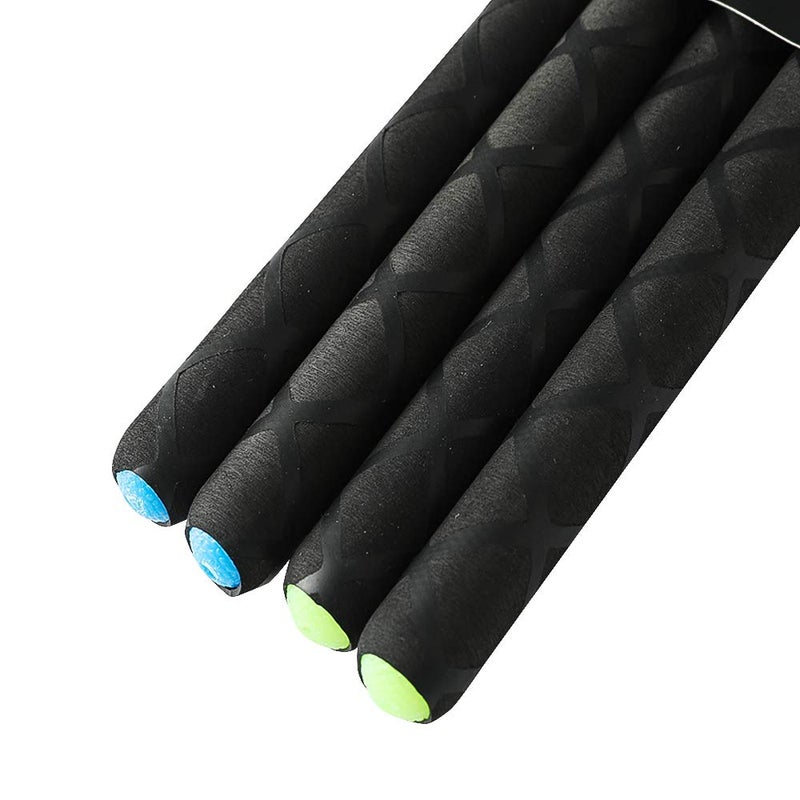 Ubblove Nylon Drumsticks 5A 2 pair with ANTI-SLIP Handles for Drum Light Durable Plastic Exercise 2 Pair Drum Sticks for Kids Adults Musical Instrument Percussion Accessories (Blue and Green) - Image 4